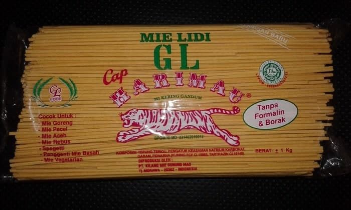 Mie Lidi Cap Harimau
